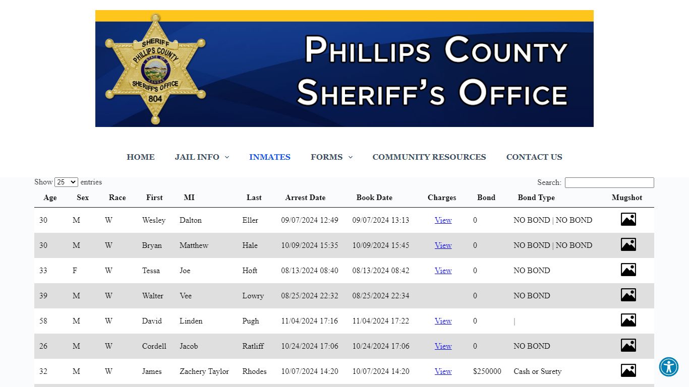 Inmates – Phillips County Sheriff's Office